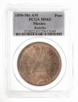 Mexico. Peso, 1898-Mo AM. PCGS graded MS63