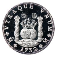 Mexico. 5 Ounces (8 Reales, 1732), 1987. Choice Brilliant Proof