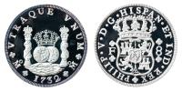 Mexico. 5 Ounces (8 Reales, 1732), 1987. Choice Brilliant Proof