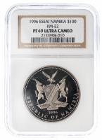 Namibia. Essai 100 Dollars, 1996. NGC graded PF69 Ultra Cameo