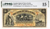 1908 $5 Canada, Bank Of Nova Scotia, Halifax, Nova Scotia. PMG graded Choice F 15