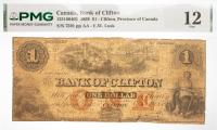 1859 $1 Canada Bank Of Clifton. F 12 Pieces Added