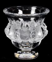Lalique Pedestal Vase with Sparrows; One of Lalique's Most Popular Creations.