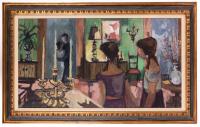 J. Douglas Duder. "Family Affair" Oil on Canvas