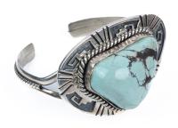 A Petite Cuff, Nevertheless Boasting an Impressive Turquoise Nugget