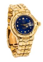 Ladies Spectacular 18K Yellow Gold Tag Heuer Series 6000 Automatic Watch with Original Box and Papers/Guarantee