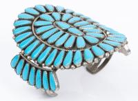 Large Silver and Blue Nevada Turquoise for the Lady or Gentleman.