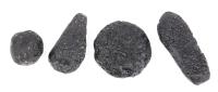 Four (4) Tektites in a Variety of Natural Shapes and Sizes