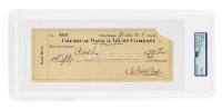 Mint Babe Ruth Full Sized Personal Check Signed GH Ruth, 1938 PSA/DNA Certified, Encapsulated Graded Mint 9