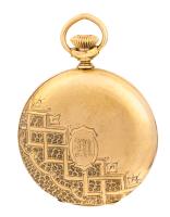 Ladies 14K Yellow Gold Pocket Watch by Hampden by Acclaimed Wien Family Owned Watchmaker in Chicago since 1877