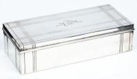 Exceptional, Vintage/Modern Tiffany & Co. Sterling Silver Jewelry, Trinket or Cigarette Desk Box, Cedar Lined