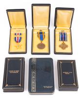 Six Military Medals in Cases: Including The Distinguish Flying Cross, The Silver Star, Legion of Merit Legionnaire