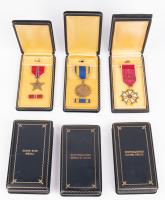Six Military Medals in Cases: Including The Distinguish Flying Cross and Legion of Merit Legionnaire