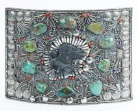 Monumental Navajo Style Belt Buckle, Superb Display Piece for Any Vendor or Collector of Navajo Crafts.