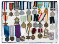 Collection of Military War and Service Medals from a Variety of Countries, 26 Total.