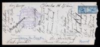 1928 Philadelphia Phillies, 25 Team Signatures Including Hall of Famer, Chuck Klein.