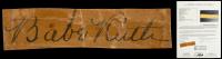 Babe Ruth Cut Signature COA by James Spence
