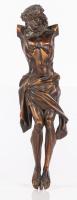 Hand Carved Christ Figure, 17th-18th Century Corpus Christi, Heavily Burnished Figure of Some Age