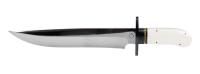 D.E. Friedly, Cody, Wyoming Custom Knife: Large, Gold Nugget, "Dundee" Bowie Knife