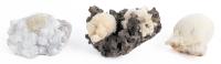 Three Fine Mesolite with Stilbite Crystals, Highly Prized and Collected