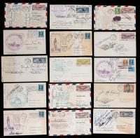 15 Autographed Covers from Early Hollywood Greats Including Pickford, Fairbanks, Lloyd, Arliss, Hart, Dressler. Some Rar