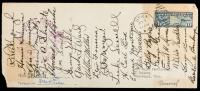 1928 Cleveland Indians, 22 Team Signatures Including Manager Peckinpaugh & HOF, Joe Sewell.