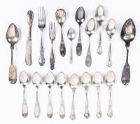 Collection of Sterling Silver and Coin Silver Flatware