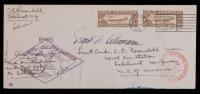 U.S. C14 (x2) On First Flight Cover