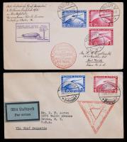 Germany Group Of 2 Zeppelin Flight Covers