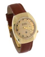 Mens Gruen Tonneau 25 Automatic Watch, Date with Guilloch Blue Dial