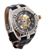 Baller, Aqua Master Men's Wristwatch with Diamond Bezel in Pristine Condition