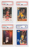 Four Basketball Card Greats: Kobe Bryant, Michael Jordan and Magic Johnson