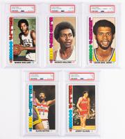 Five (5) 1976 Oversized Topps Cards Graded by PSA.