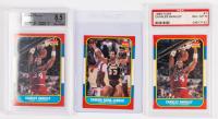 Charles Barkley: 1986 Fleer #7 PSA Grade 8, Plus a Superior Charles Barkley Fleer #7 Beckett grade 8.5.
