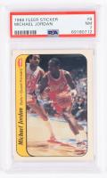 Michael Jordan: Highly Prized 1986 Fleer Sticker #8 Rookie Card PSA Grade 7 Near Mint.