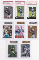 Peyton Manning: Eight Different Football Cards, 4 Rookie Cards from 1998, Combination Player Cards and One SPX Masters C