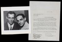 Richard Rogers and Lorenz Hart Signed Contract Acknowledging Postponement of the Opening of "I MARRIED AND ANGEL"