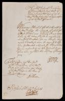 Prince George of Denmark &acirc;&euro;&ldquo; Signed Military Document (1703). Manuscript document signed by Prince George of Denmark