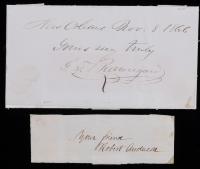 P. G. T. Beauregard and Robert Anderson - Pair of Civil War Opposing Commander Signatures.