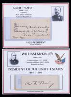 McKinley, William and Garret Hobart 25th President and 24th Vice President of the United States.