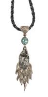 Meteorite Jewelry Silver Pendant with a Sikhote-Alin Iron Nickel Meteorite
