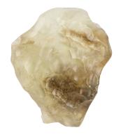 Libyan Desert Glass with Dark Brown Meteorite Inclusions