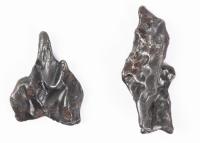 Pair of Interesting Shaped Sikhot-Alin Iron Nickel Meteorites