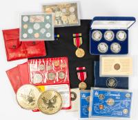 A Miscellaneous Large Lot of Exonumia, Coins, Medals and Tokens