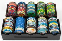 Casino Chip Collection of approximately 200 pieces in two Plastic Caddy's