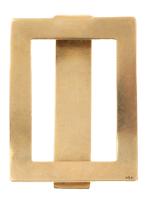 Men's Buckle Style Money Clip in 14K Yellow Gold