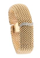 Ladies 14K Yellow Gold Mesh Style, "Secret Watch" Bracelet by Belfont