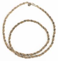 Unisex Chain Hallmarked Sterling and 14K That is Quite Striking