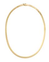Ladies 14K Yellow Gold Omega Chain Collar from Italy in Superior Condition