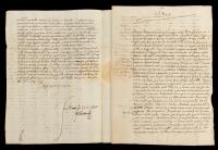 King Philip II: Letter Signed by his Sister but Written in His Name, 1557